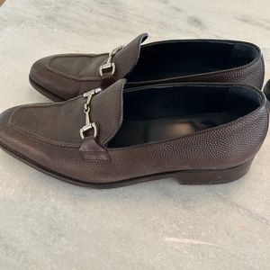 Custom 10.5 mens leather loafers